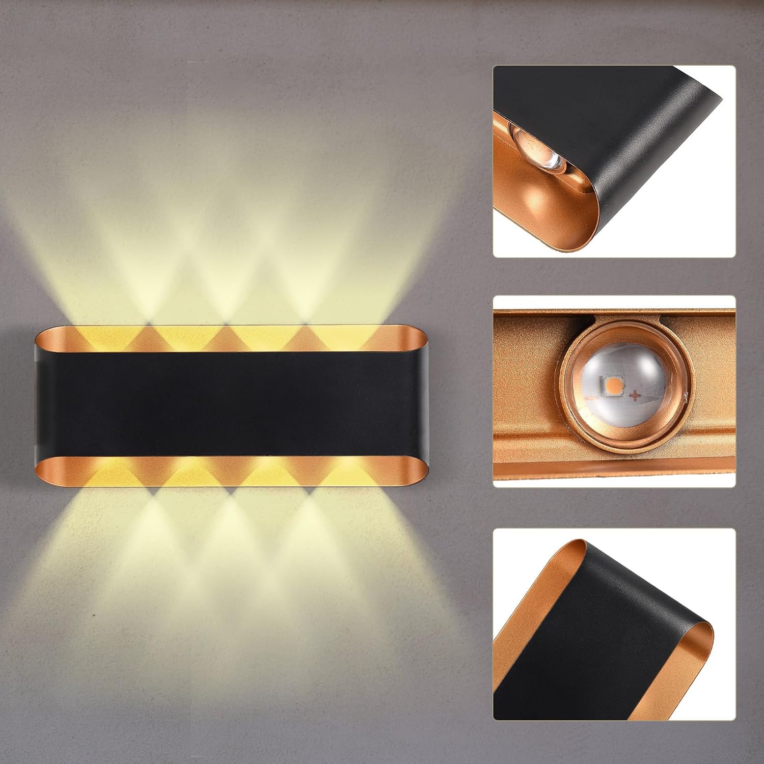 HEXEN 4+4 WALL LIGHT