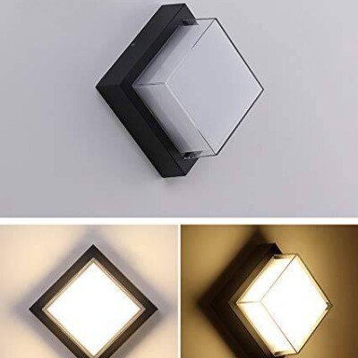 SINGLE GLASS SQ WALL LIGHT