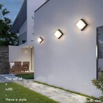 SINGLE GLASS SQ WALL LIGHT