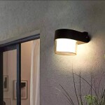 SINGLE GLASS RD WALL LIGHT