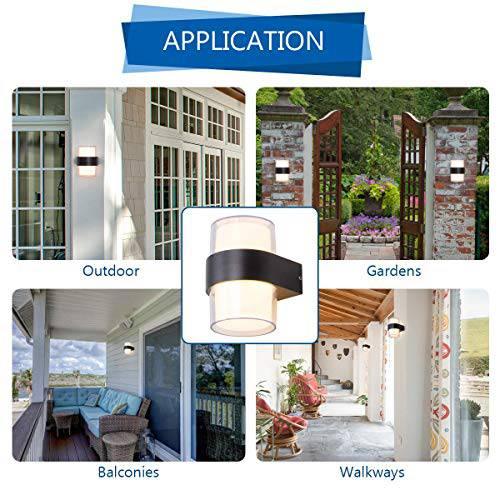 DOUBLE GLASS SQ WALL LIGHT