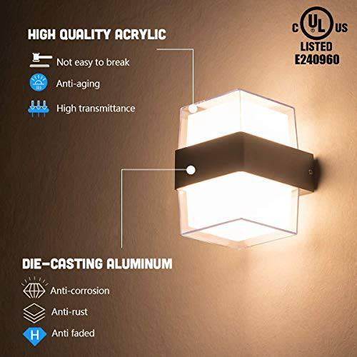 DOUBLE GLASS SQ WALL LIGHT